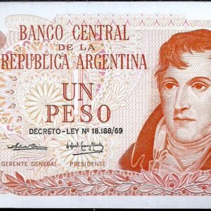 ARGENTINA BILLETE PESO LEY 1 PESO BOT 2318 UNC