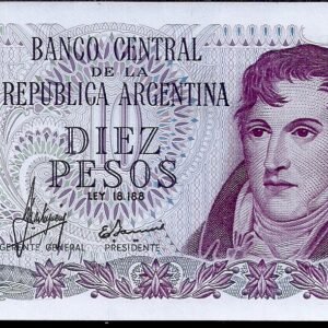 ARGENTINA BILLETE PESO LEY 10 PESOS BOT 2334 UNC