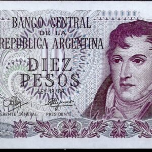 ARGENTINA BILLETE PESO LEY 10 PESOS BOT 2342 UNC