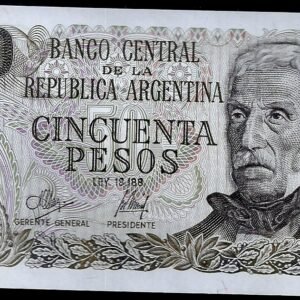 ARGENTINA BILLETE PESO LEY 50 PESOS BOT 2365 UNC