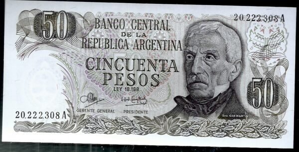 ARGENTINA BILLETE PESO LEY 50 PESOS BOT 2367a UNC