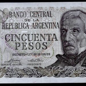 ARGENTINA BILLETE PESO LEY 50 PESOS BOT 2371 UNC