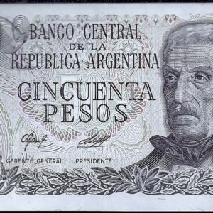 ARGENTINA BILLETE PESO LEY 50 PESOS BOT 2381 UNC