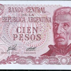 ARGENTINA BILLETE PESO LEY 100 PESOS BOT 2405 UNC