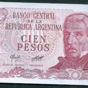 ARGENTINA BILLETE PESO LEY 100 PESOS BOT 2407 UNC