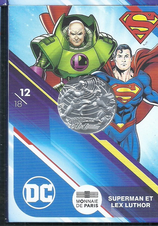 Set 10 Euro 2025 SUPERMAN ET LEX LUTHOR 12/18 Dc