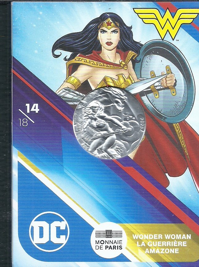 Set 10 Euro 2025 WONDER WOMAN LA GUERRERA DEL AMAZONAS 14/18 Dc