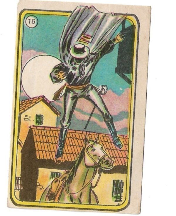 FIGURITA EL ZORRO 1977 N°16