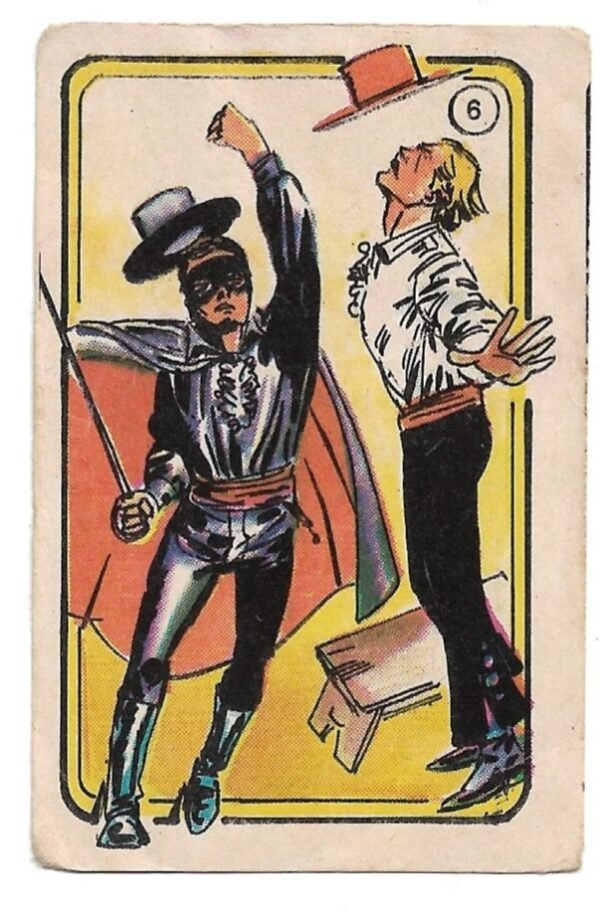 FIGURITA EL ZORRO 1977 N°6