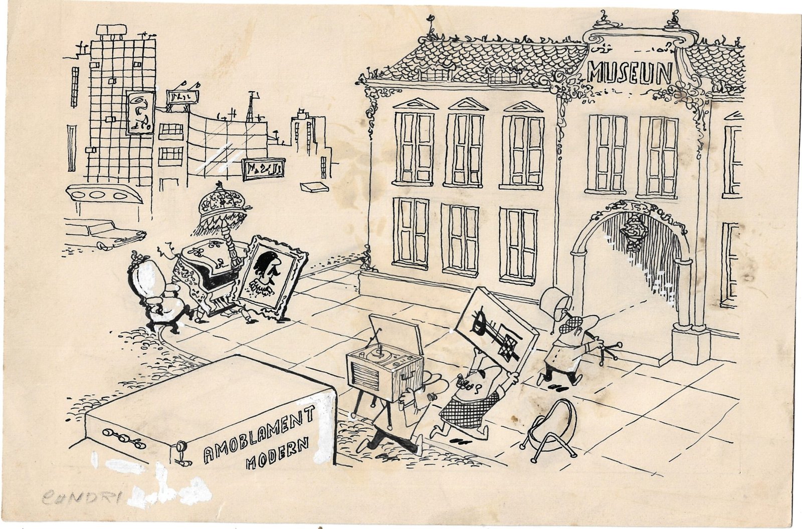 CARICATURA CHISTE ORIGINAL REVISTA