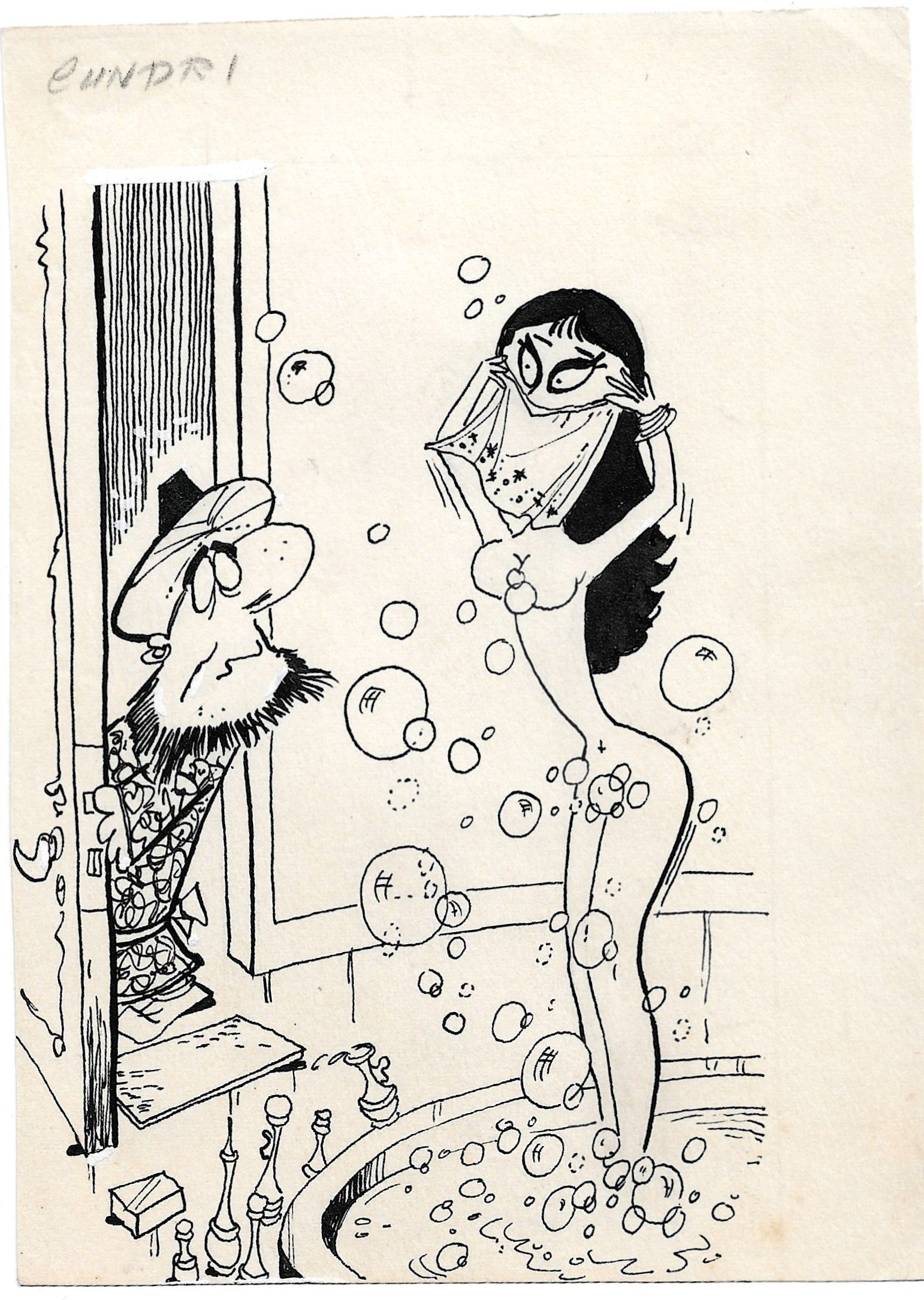 CARICATURA CHISTE ORIGINAL REVISTA CUNDRI