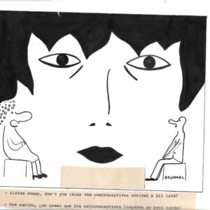 CARICATURA CHISTE ORIGINAL REVISTA BRUMEL