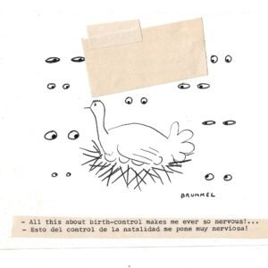 CARICATURA CHISTE ORIGINAL REVISTA BRUMEL