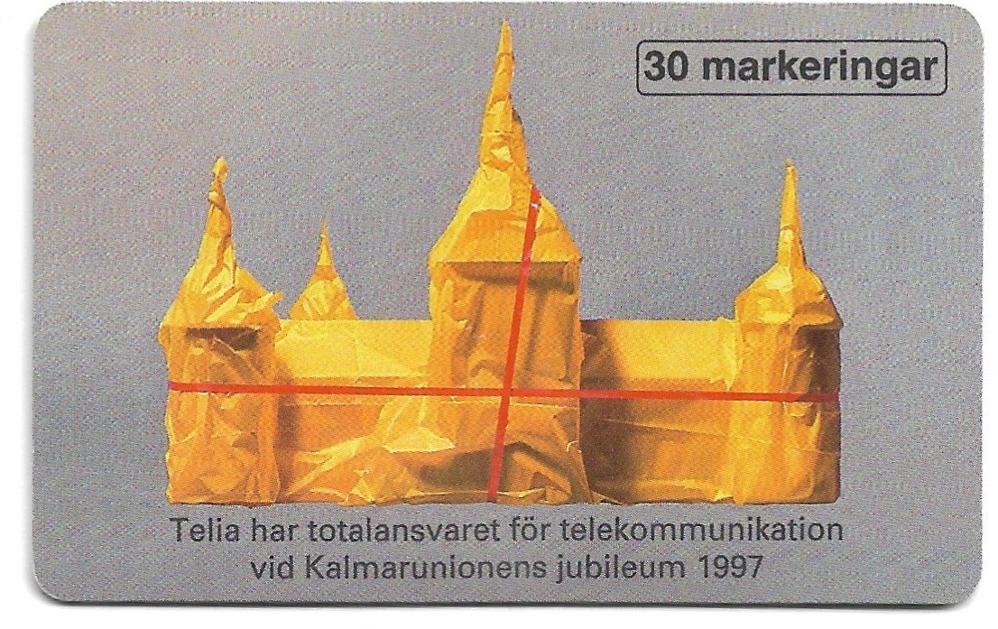TARJETA TELEFONICA SUECIA 30 UNIDADES ARTE 1996