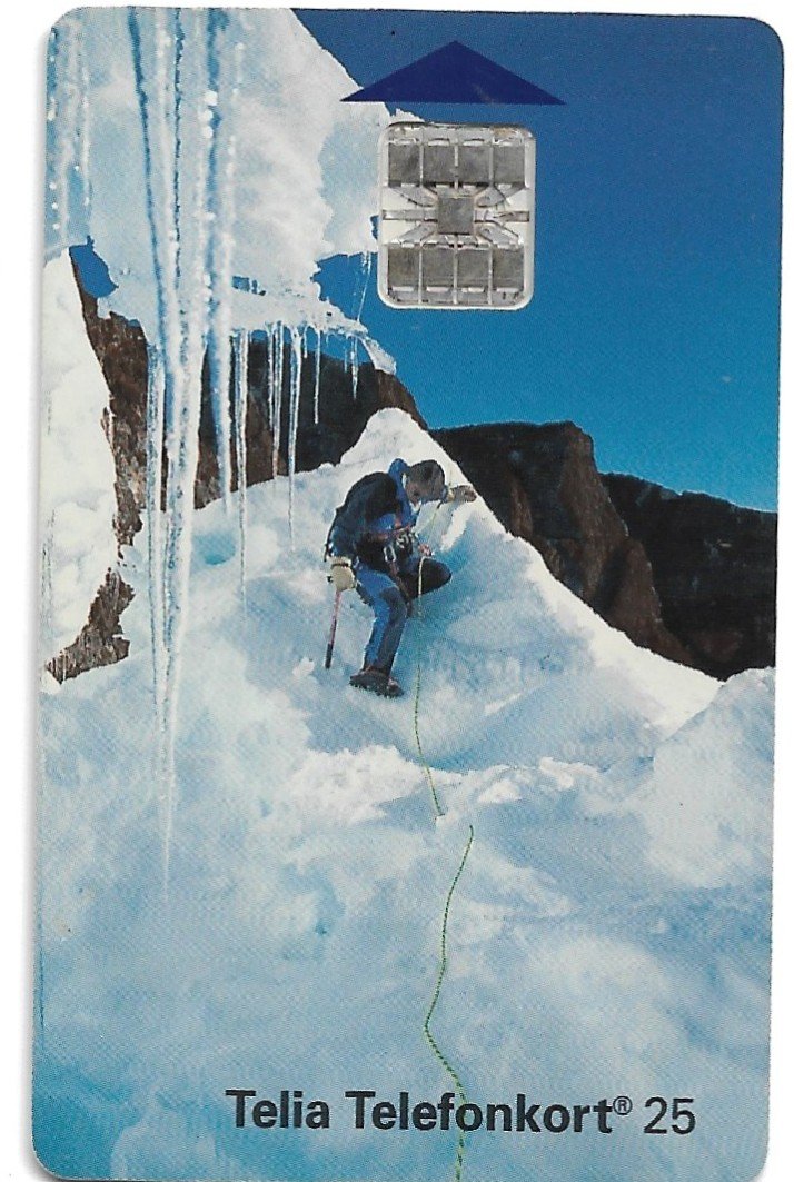 TARJETA TELEFONICA SUECIA 25 CLIMB MOUNTAINS 1993