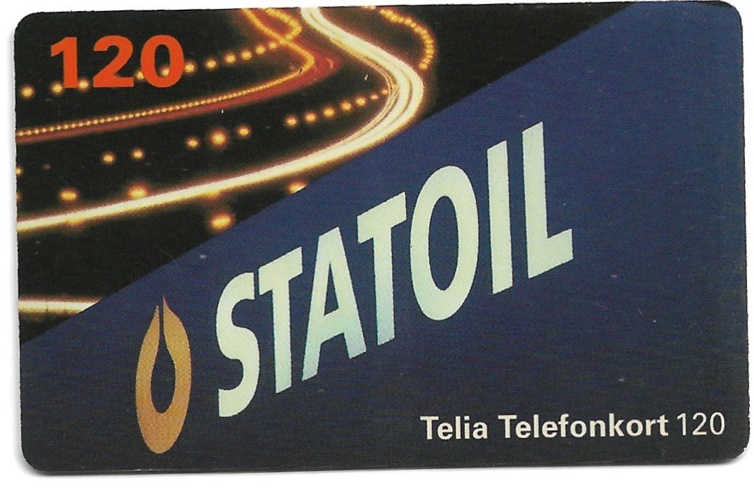TARJETA TELEFONICA SUECIA 120 UNIDADES STATOIL 1994