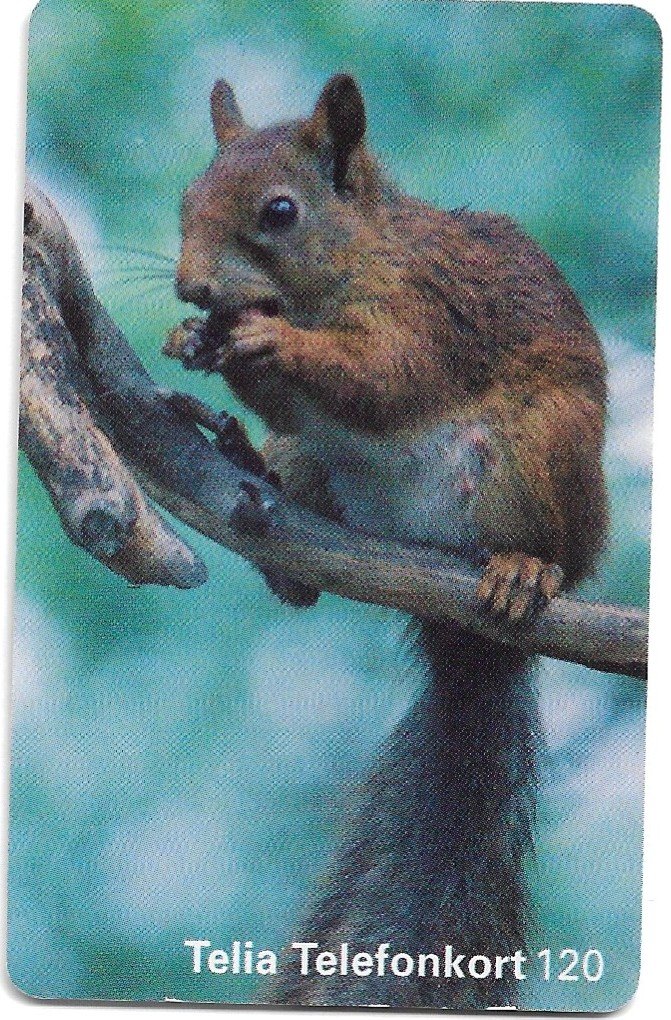 TARJETA TELEFONICA SUECIA 120 UNIDADES ANIMALES 1995