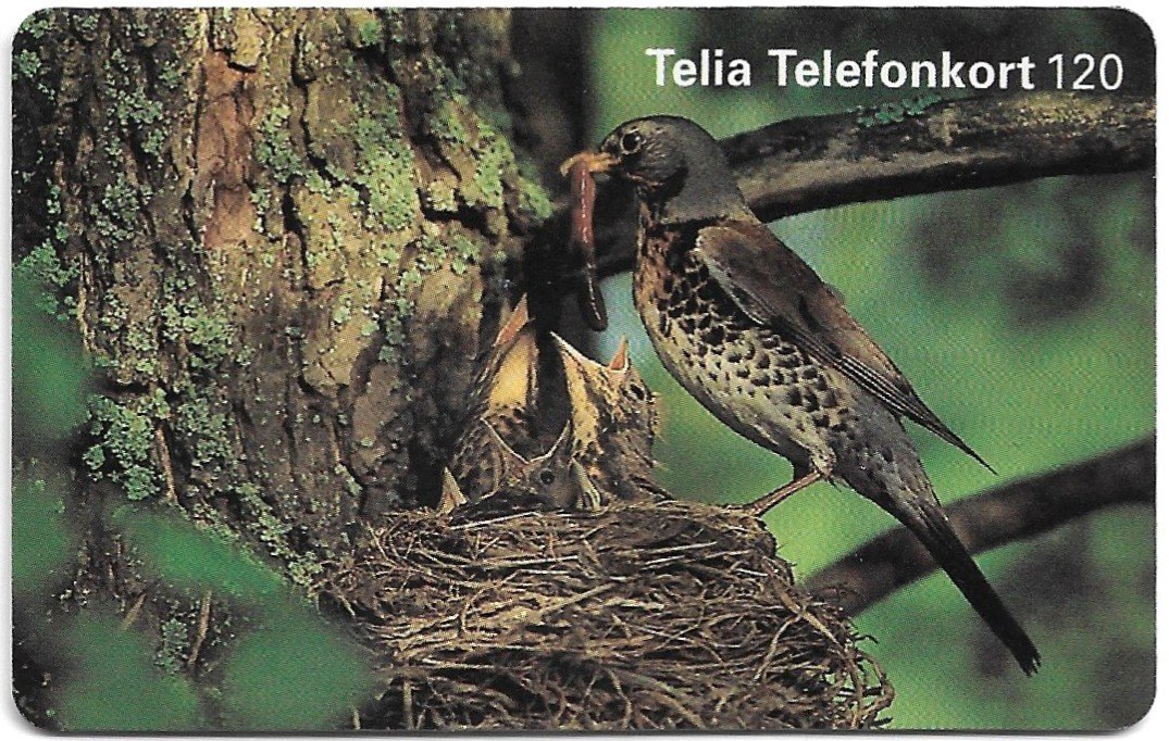 TARJETA TELEFONICA SUECIA 120 UNIDADES ANIMALES 1997