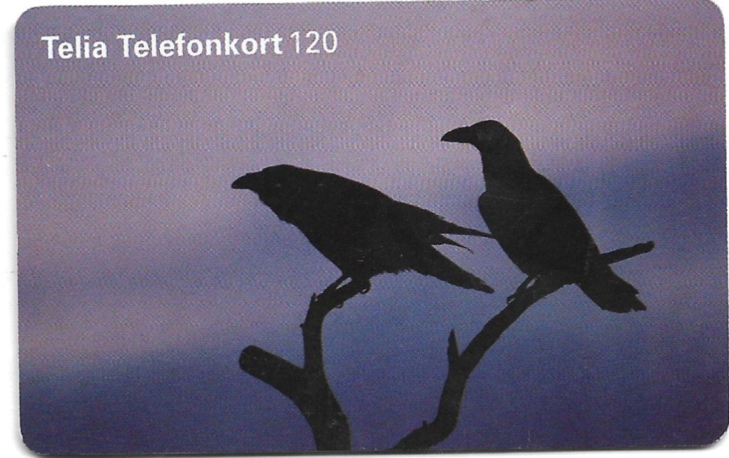 TARJETA TELEFONICA SUECIA 120 UNIDADES ANIMALES 1996