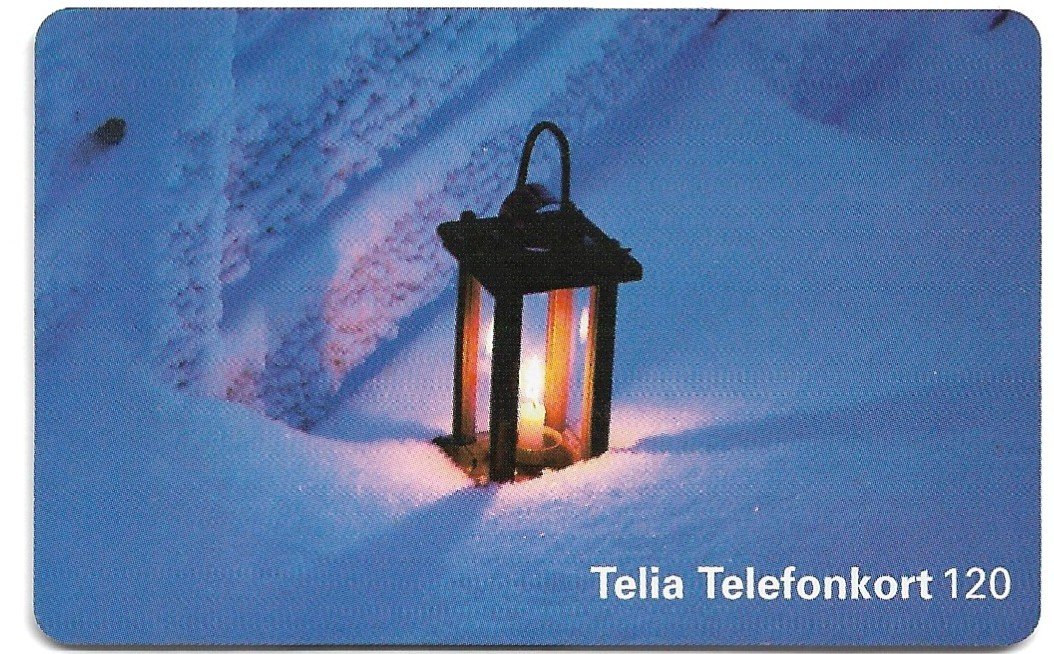 TARJETA TELEFONICA SUECIA 120 UNIDADES PUBLICIDAD 1998