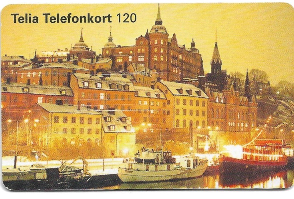 TARJETA TELEFONICA SUECIA 120 UNIDADES CIUDAD 1999