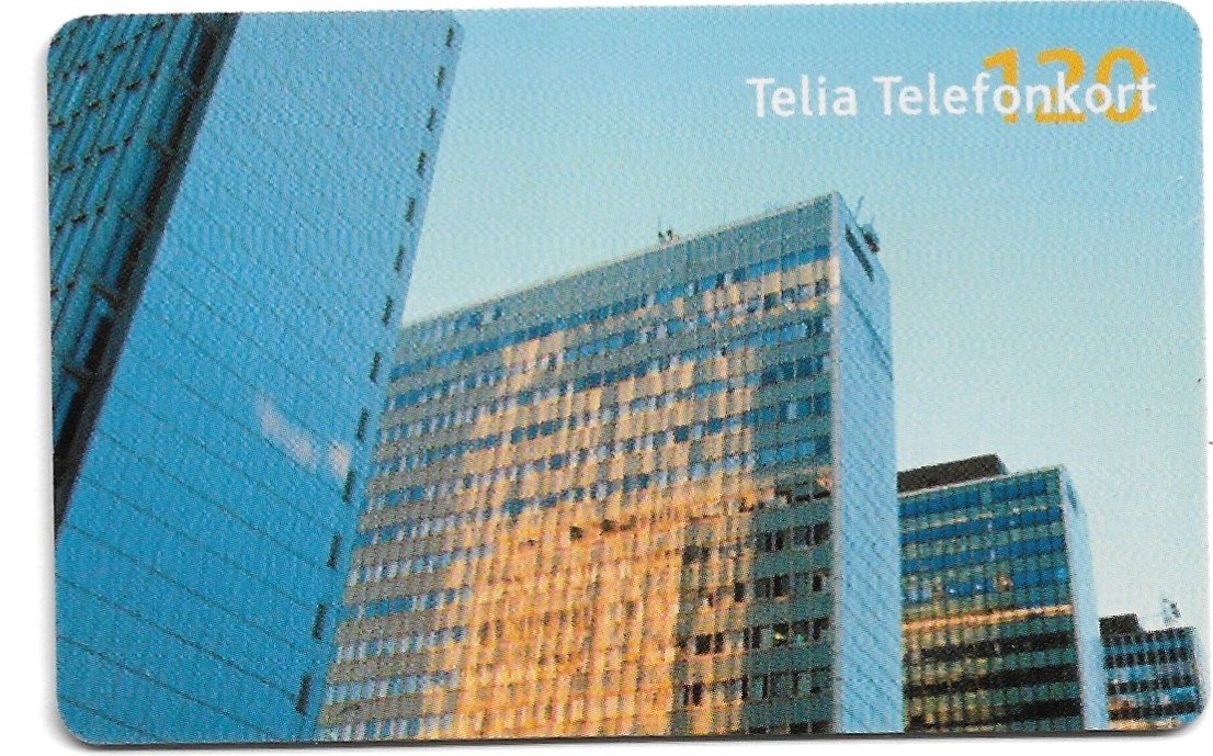 TARJETA TELEFONICA SUECIA 120 UNIDADES CIUDAD 2001