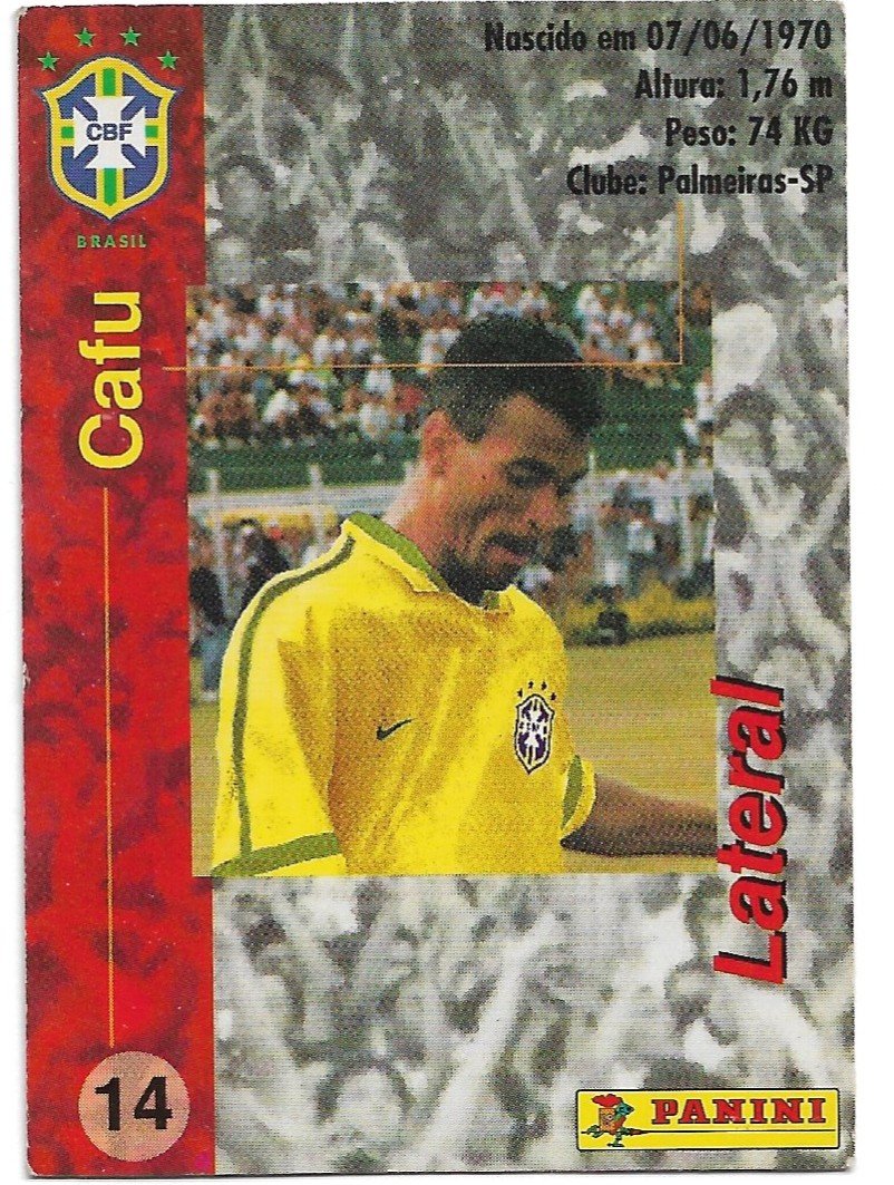 TARJETA PANIFICADOS PANINI Y COCA COLA CAFU N°14