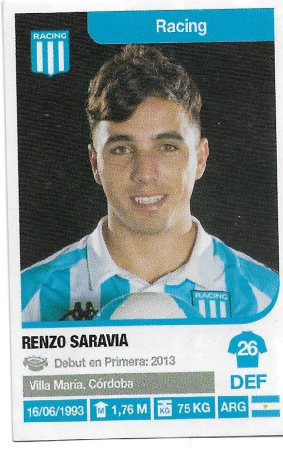 FIGURITA ARGENTINA FUTBOL 2018-2019 N°249