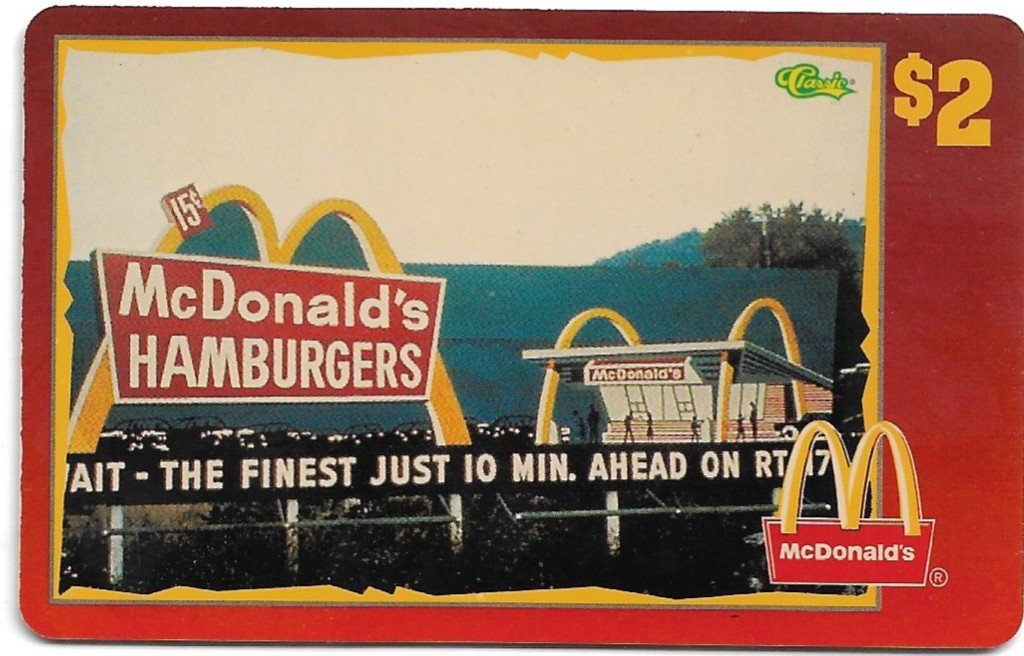 TARJETA TELEFONICA PREPAGA EDICIÓN MCDONALD ´S $2