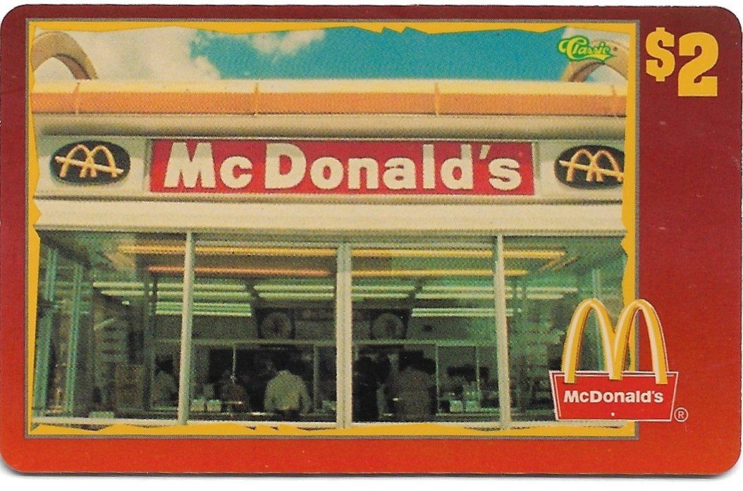 TARJETA TELEFONICA PREPAGA EDICIÓN MCDONALD ´S $2