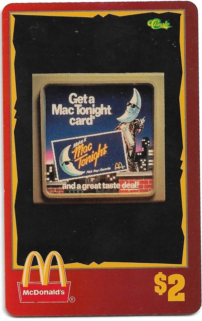 TARJETA TELEFONICA PREPAGA EDICIÓN MCDONALD ´S $2