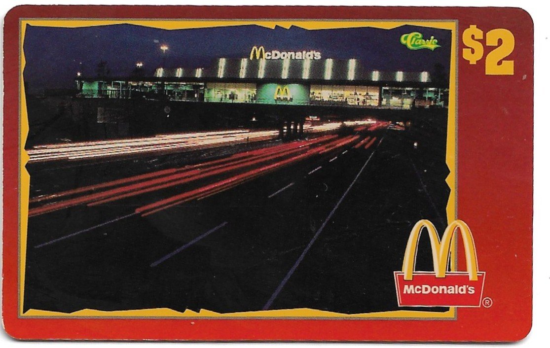 TARJETA TELEFONICA PREPAGA EDICIÓN MCDONALD ´S $2