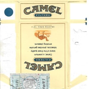 MARQUILLA CAMEL 10 CIGARRILLOS INDUSTRIA ARGENTINA BOX