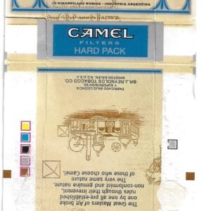 MARQUILLA CAMEL 10 CIGARRILLOS INDUSTRIA ARGENTINA BOX