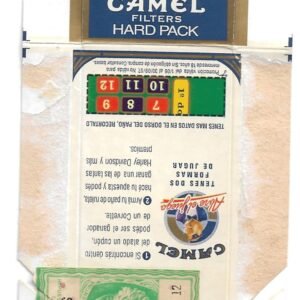 MARQUILLA CAMEL 10 CIGARRILLOS INDUSTRIA ARGENTINA BOX