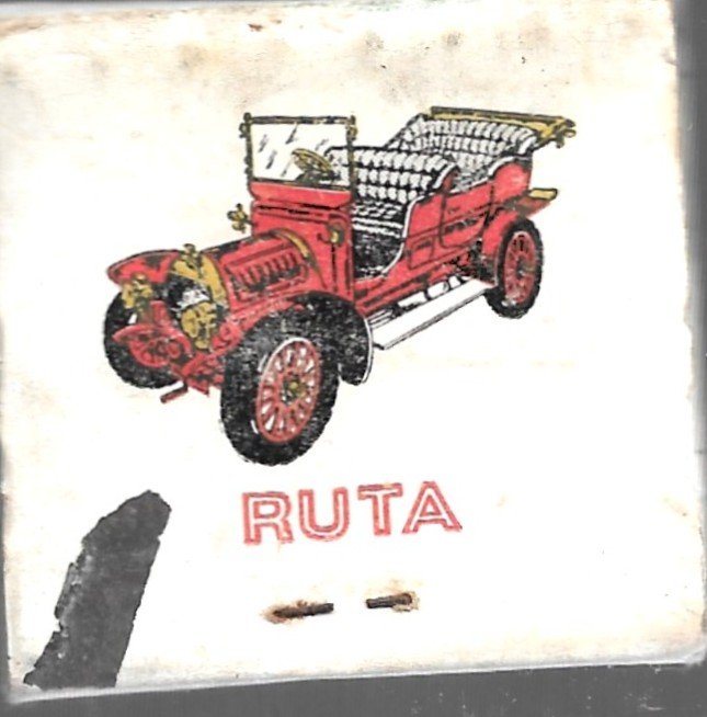 CAJA DE FÓSFOROS HOTEL RUTA