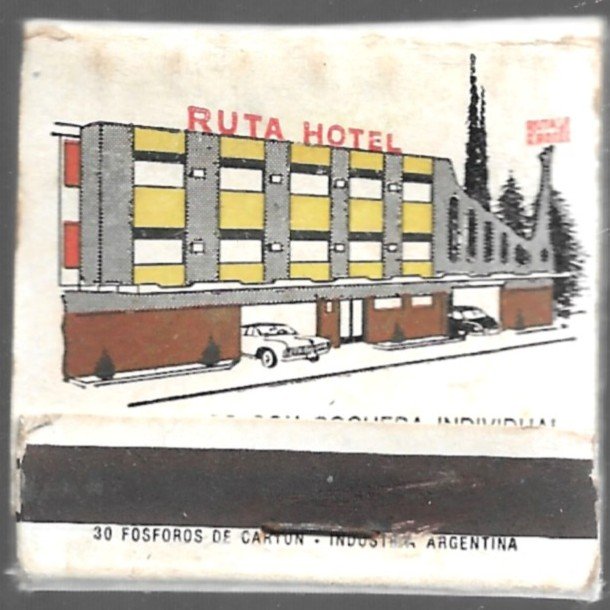 CAJA DE FÓSFOROS HOTEL RUTA