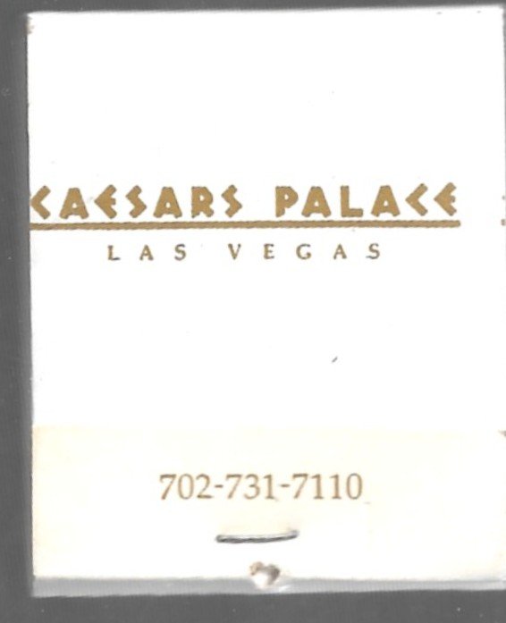 CAJA DE FÓSFOROS CAESARS PALACE