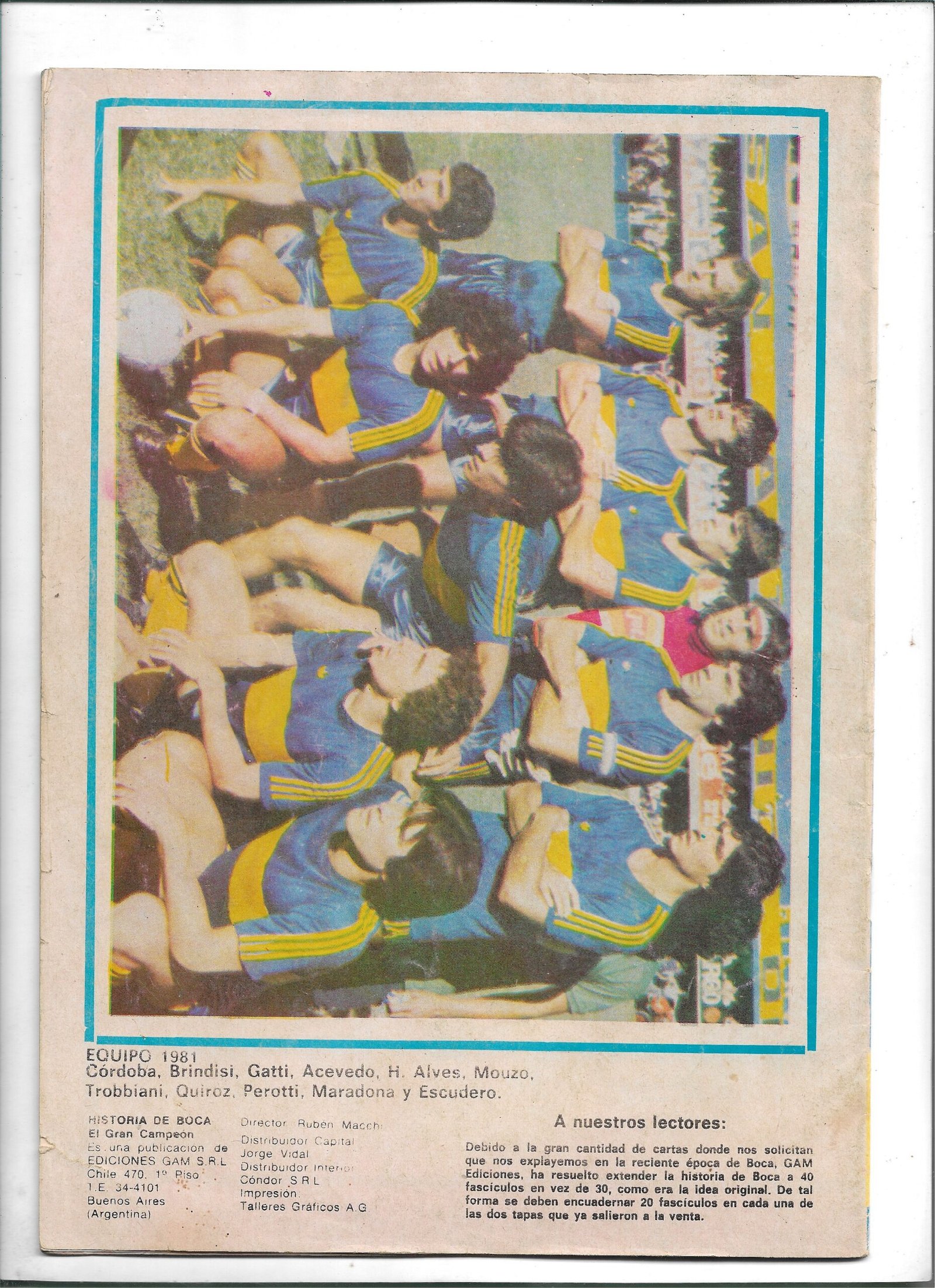 HISTORIA DE BOCA EL GRAN CAMPEON REVISTA 40