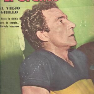REVISTA EL GRAFICO PORTADA EL VIEJO GRILLO FIGURA DE BOCA