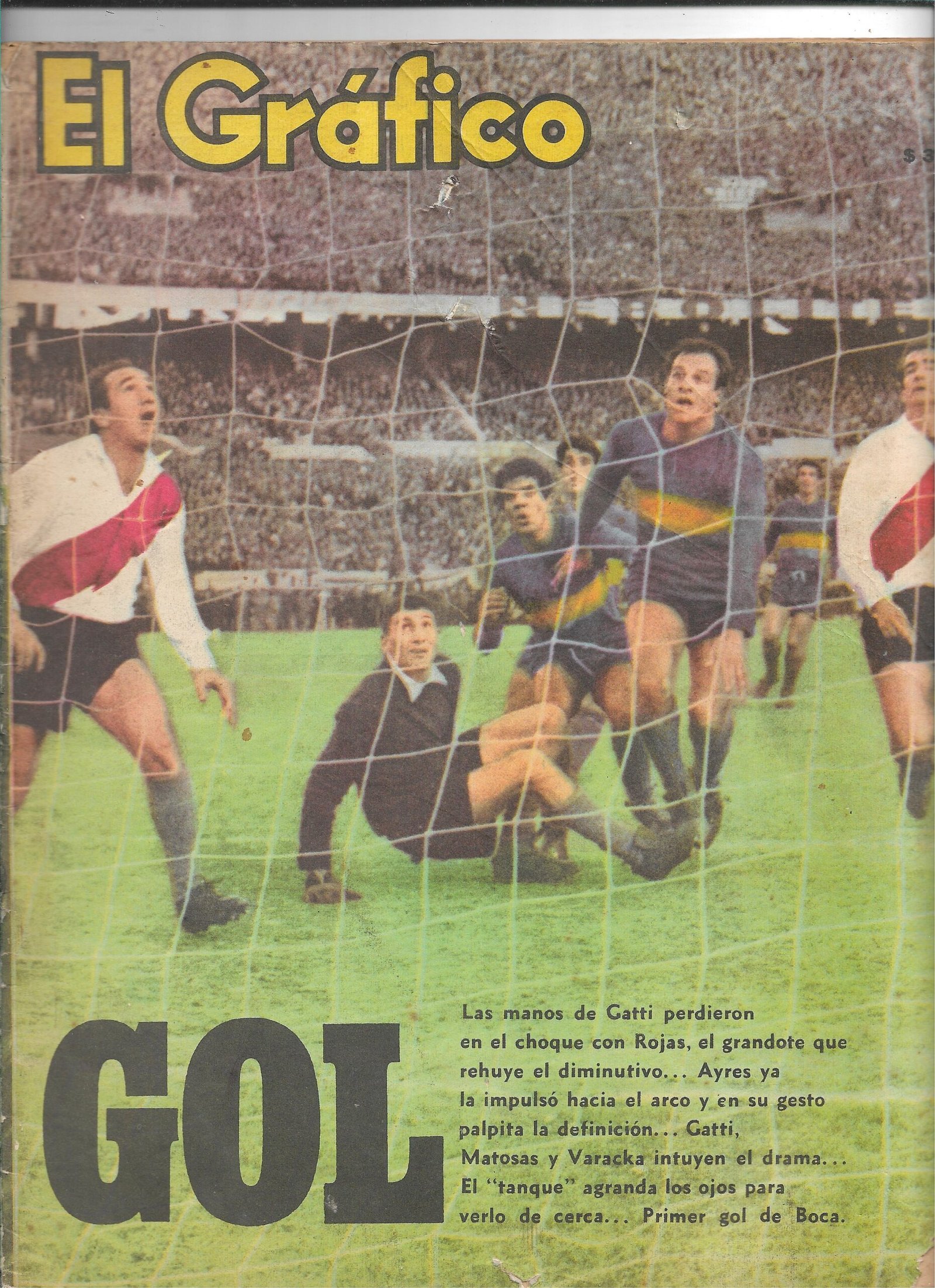 REVISTA EL GRAFICO PORTADA EL SUPERCLASICO DE BOCA Y RIVER