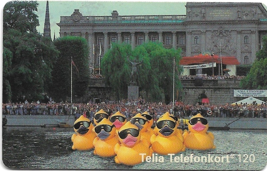 TARJETA TELEFONICA SUECIA 120 UNIDADES PUBLICIDAD 1994