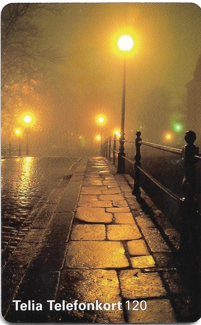 TARJETA TELEFONICA SUECIA 120 UNIDADES CIUDAD 1995
