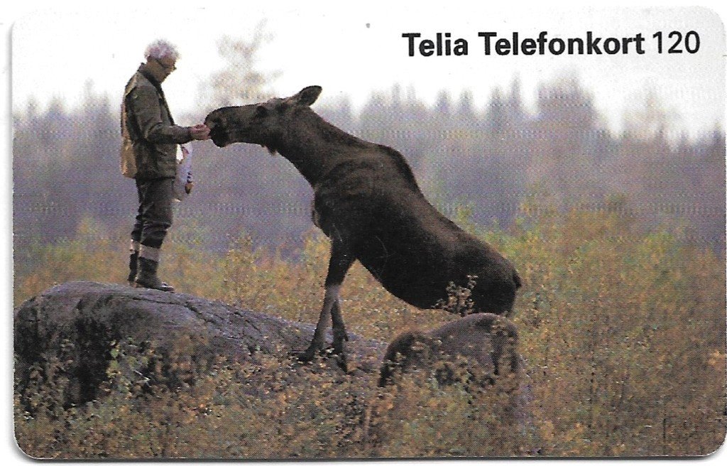 TARJETA TELEFONICA SUECIA 120 UNIDADES ANIMALES 1997