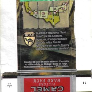 MARQUILLA CAMEL 10 CIGARRILLOS INDUSTRIA ARGENTINA BOX