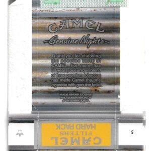 MARQUILLA CAMEL 10 CIGARRILLOS INDUSTRIA ARGENTINA BOX