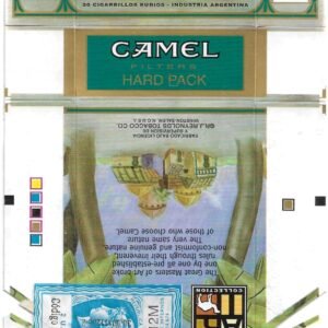 MARQUILLA CAMEL 10 CIGARRILLOS INDUSTRIA ARGENTINA BOX