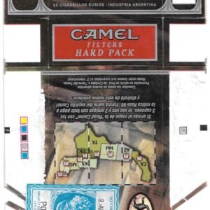 MARQUILLA CAMEL 10 CIGARRILLOS INDUSTRIA ARGENTINA BOX