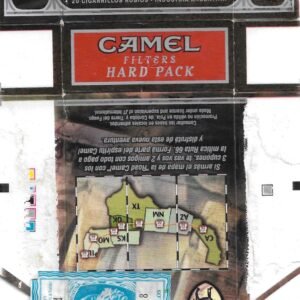 MARQUILLA CAMEL 10 CIGARRILLOS INDUSTRIA ARGENTINA BOX