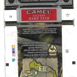 MARQUILLA CAMEL 10 CIGARRILLOS INDUSTRIA ARGENTINA BOX
